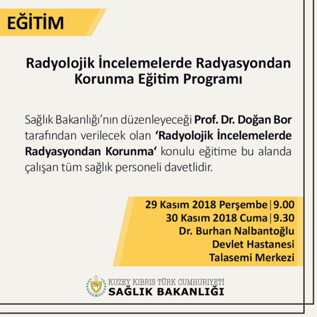 Radyolojik İncelemelerde Radyasyondan Korunma Eğitimi